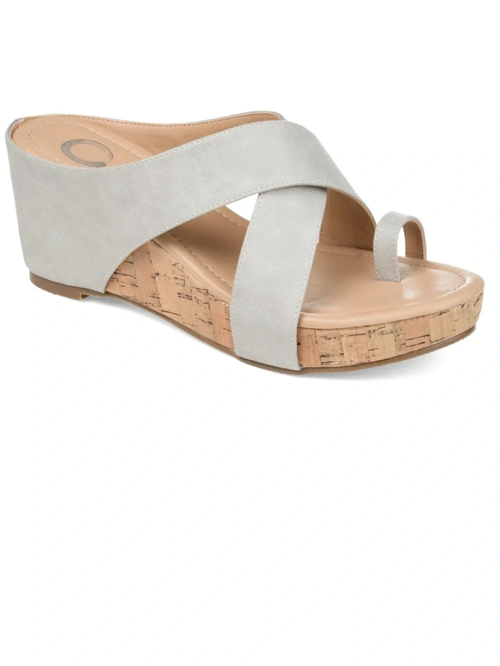 Journee Womens Rayna Wedge Heel Slip On Sandals 8.5 M brand new